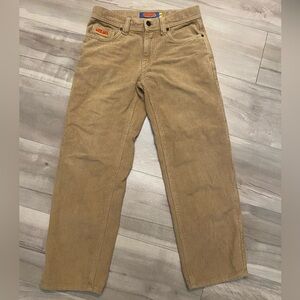 Empyre Corduroy Tan/khaki Relaxed Straight Baggy 90s skating pants Size 25